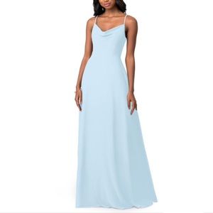 Azazie Daenerys Dress in Sky Blue
